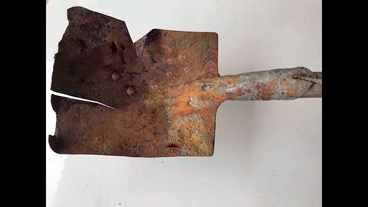 Antique shovel restoration | Restoration shovel old | Restore of build tool