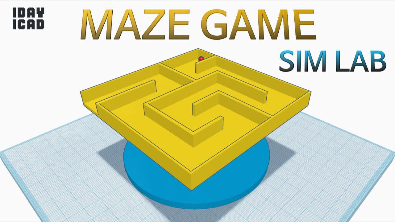 [1DAY_1CAD] MAZE GAME - SIM LAB (Tinkercad : Design / Project / Education)