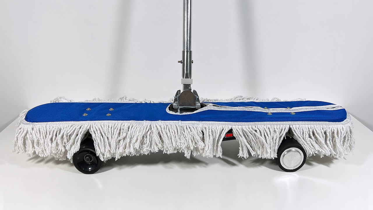 I Built a Mop Skateboard 2.0!