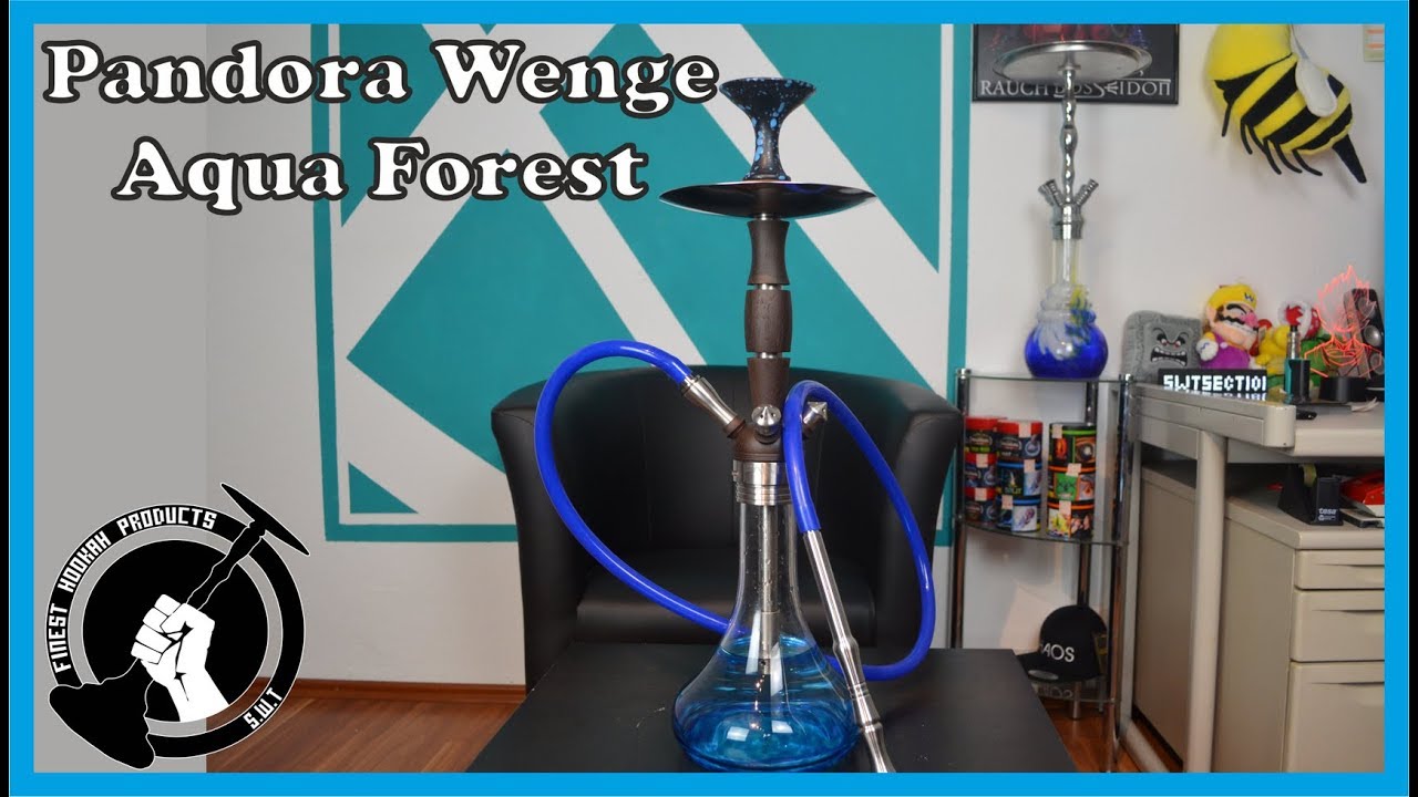 Pandora Shisha Wenge Aqua Forest - Holz trifft auf Edelstahl
