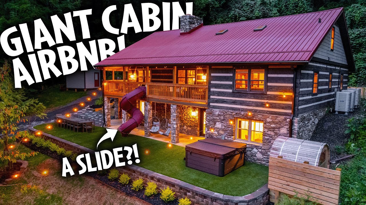 LUXURY LOG CABIN in Asheville North Carolina!