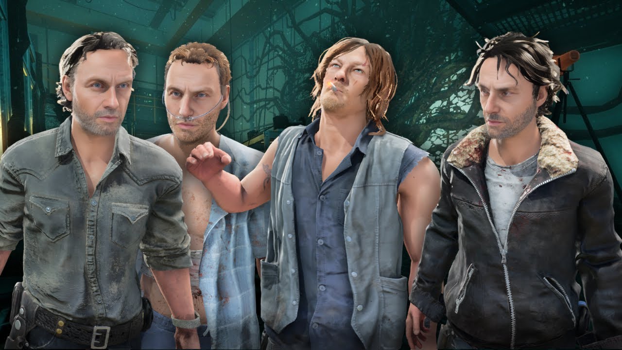 THE WALKING DEAD Rick Grimes and Daryl Dixon GAMEPLAY (NO COMMENTARY) - Dead by Daylight