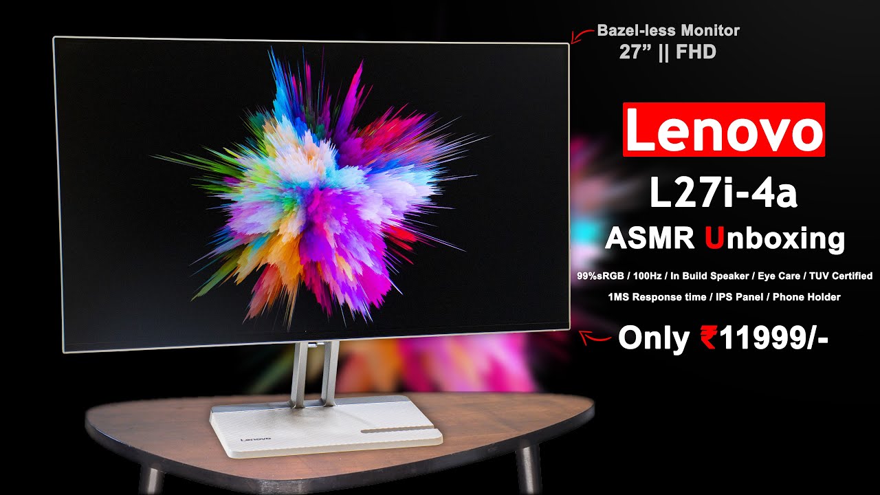 LENOVO L27i-4A, ASMR Unboxing, LENOVO L27i-4A,LENOVO L24i-4A,L27I4A,L24I4A,L24i-4A,L27i-4A