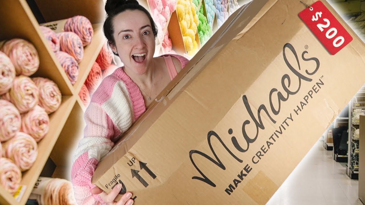MEGA Yarn Unboxing from Michaels! Crochet with Elena