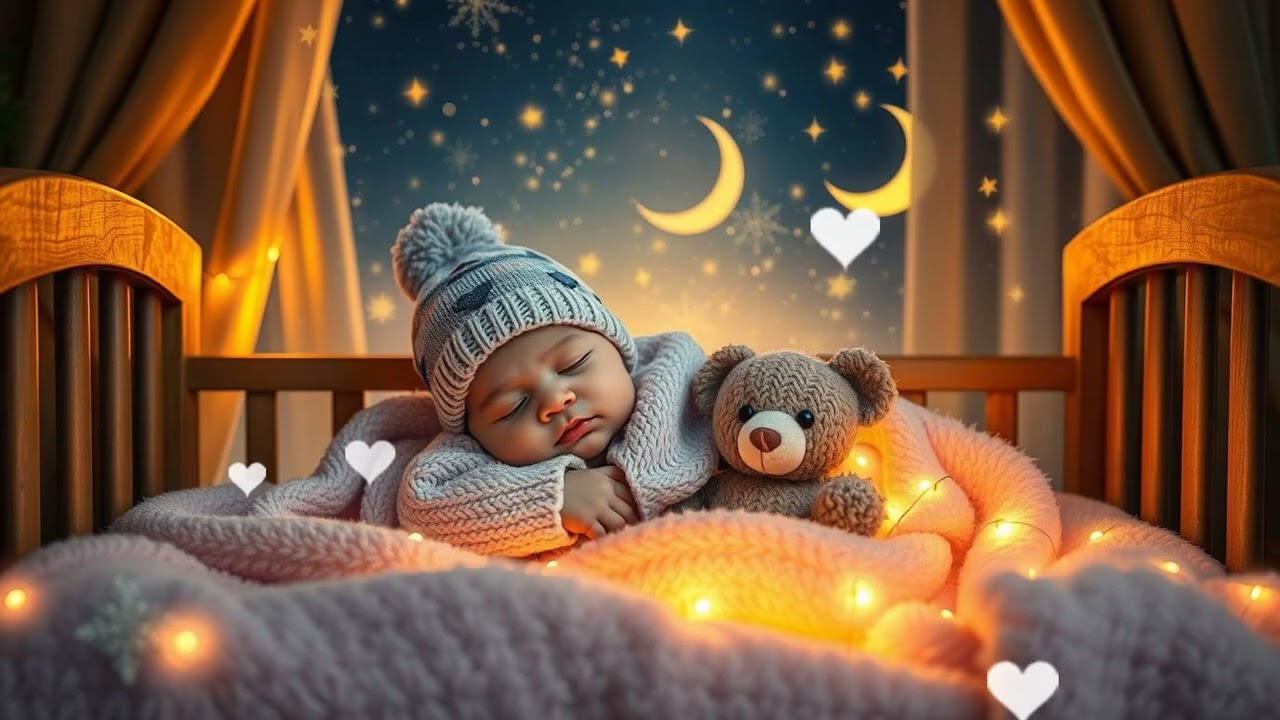 🌙 Gentle Rain Night 💫 Baby Sleep Music for Deep Rest ☔