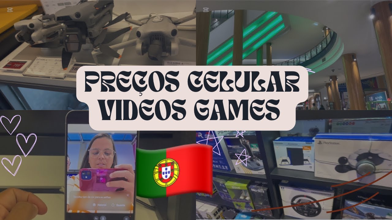 FUI NA LOJA DE VÍDEO GAMES E CELULARES 🇵🇹 NO SHOPPING ALMADA FÓRUM EM PORTUGAL