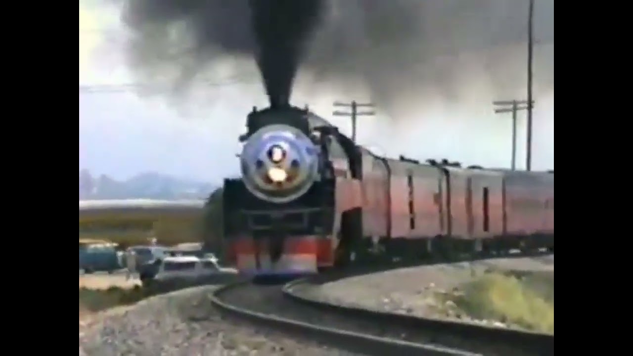 whistle 6 chime of sp 4449 my favorite locomotive 1989 the Race of sp 4449 and UP 844 at canjon pass