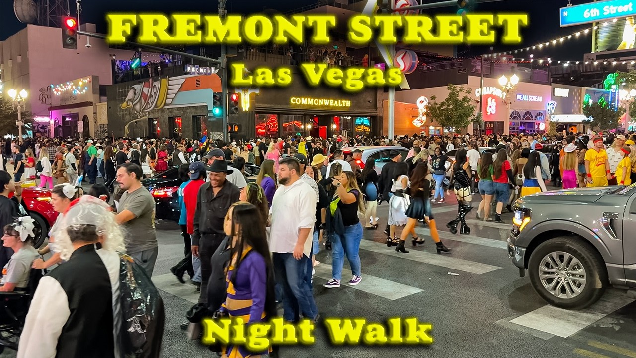 2025 LAS VEGAS Night Walk on FREMONT STREET
