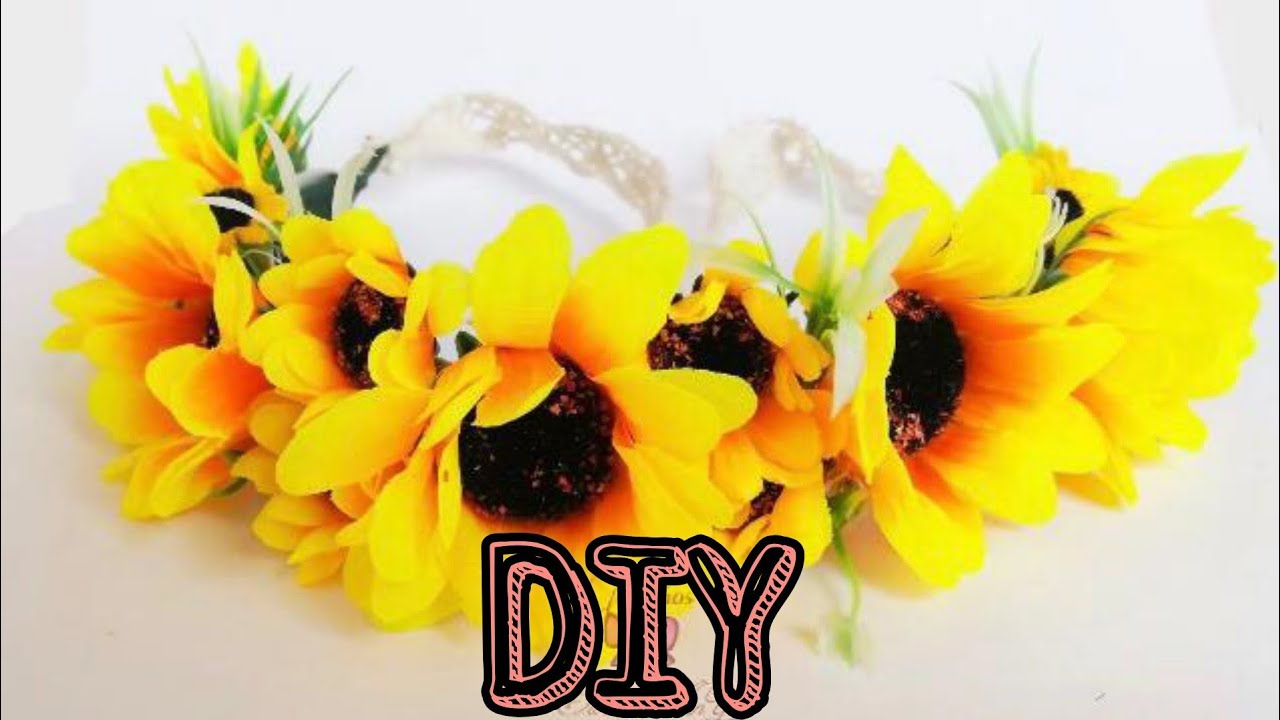 CORONA DE FLORES 🌻 || GIRASOLES || DIY