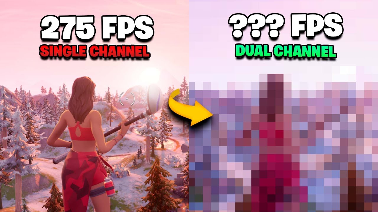 A DIFEREN&Ccedil;A que MEMORIA RAM em DUAL CHANNEL faz no seu FPS&hellip; 😯⏫