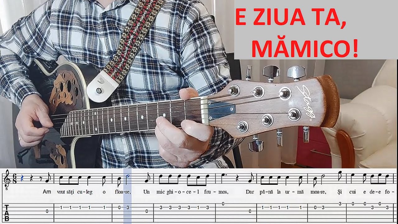 Lectii de chitara pentru incepatori | E ziua ta mamico | Invata sa canti rapid + download TAB
