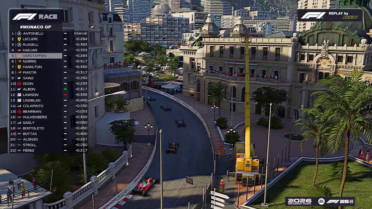 LIVE F1 RACE | 2026 MONACO GRAND PRIX - Circuit de Monaco Monte Carlo | F1 Gameplay