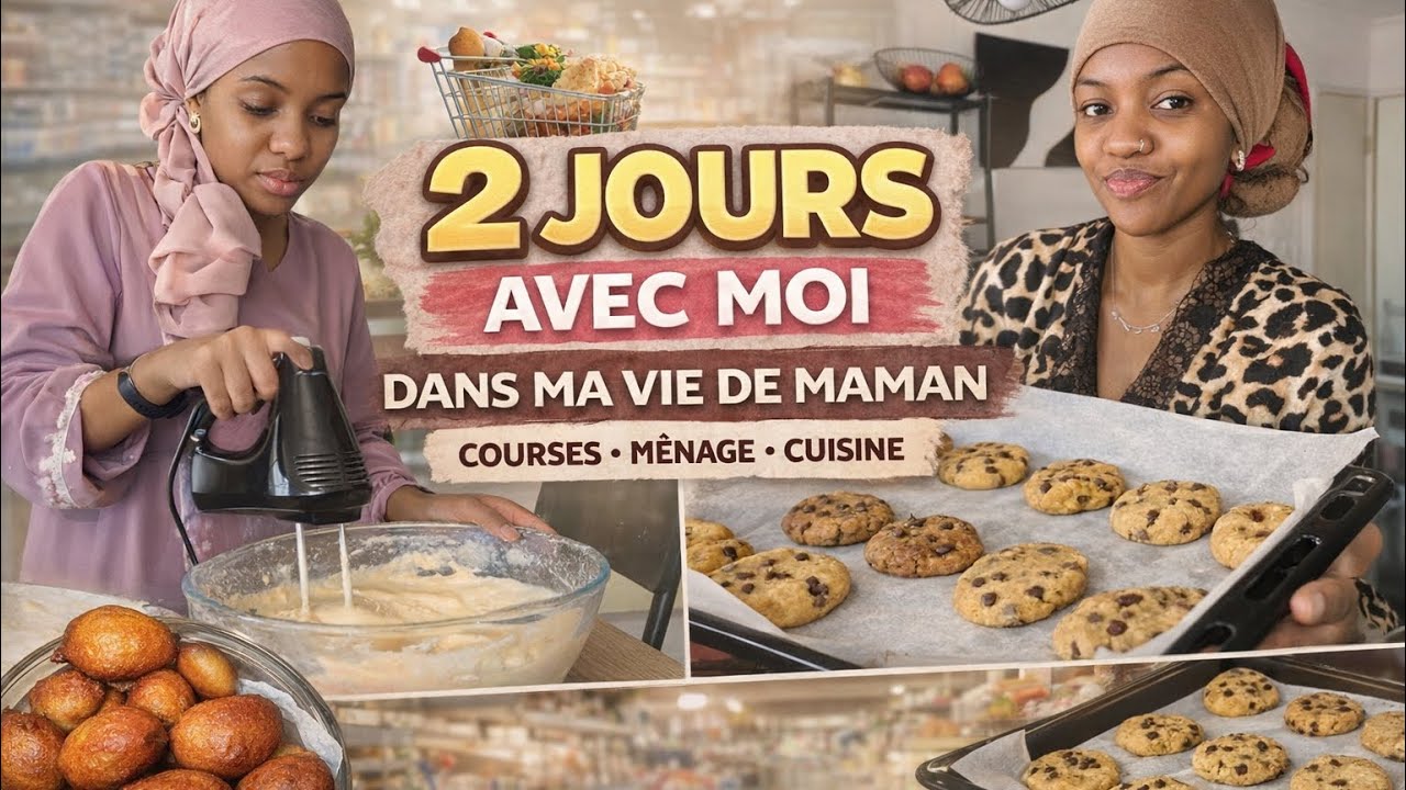 2 jours dans ma vie de maman | courses, ménage et cookies maison 🍪
