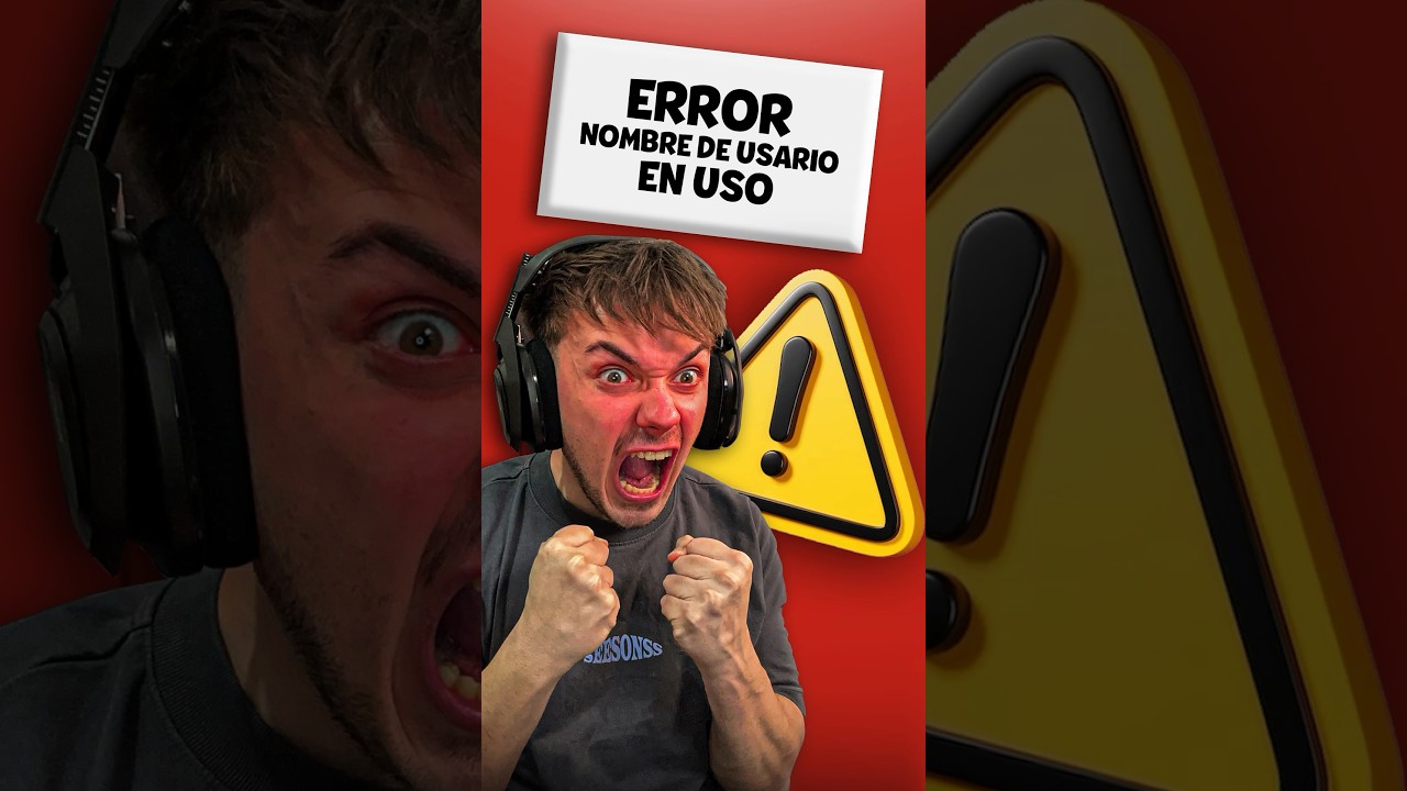 Cuando No Te Deja Poner Un Nombre De Usuario⚠️💻