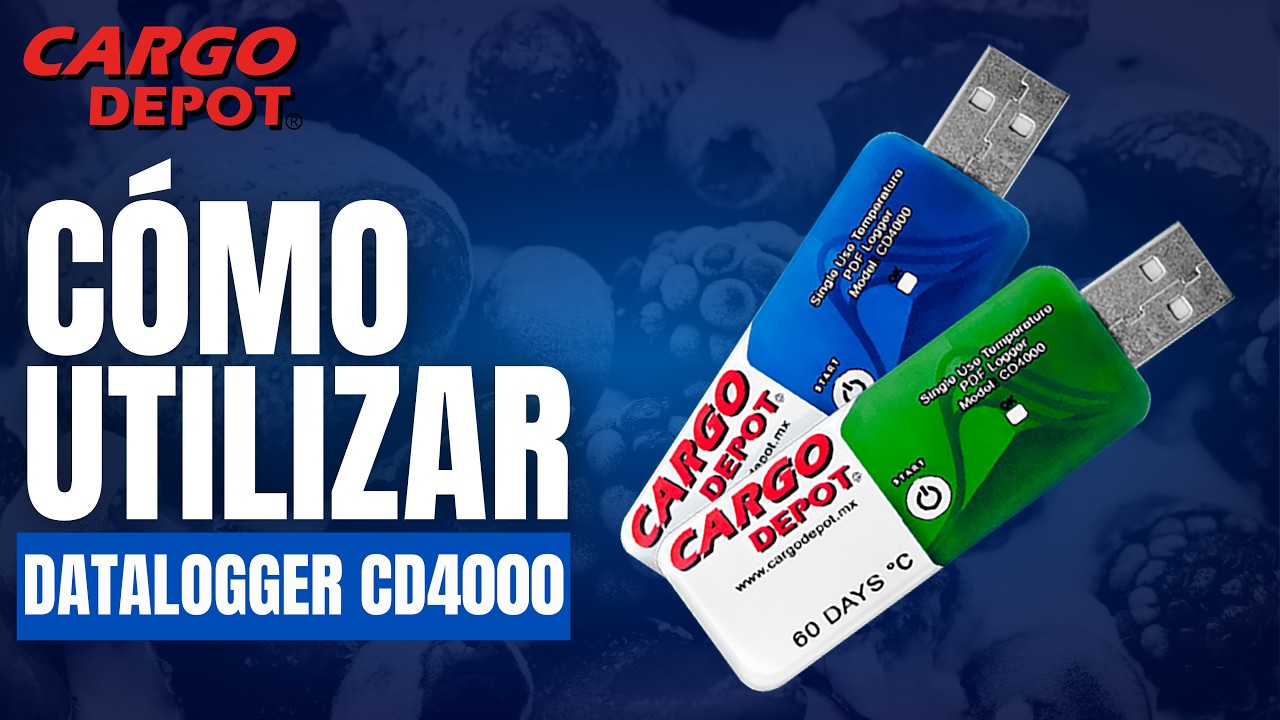 ▷ Cómo usar el Datalogger de Temperatura USB CD-4000 | Cargo Depot