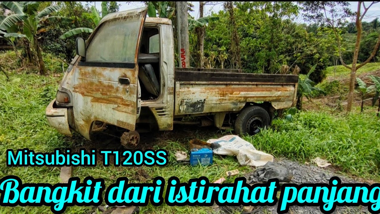 Mitsubishi T120ss karburator‼️ menghidupkan Mesin lama parkir #mitsubishi #T120ss