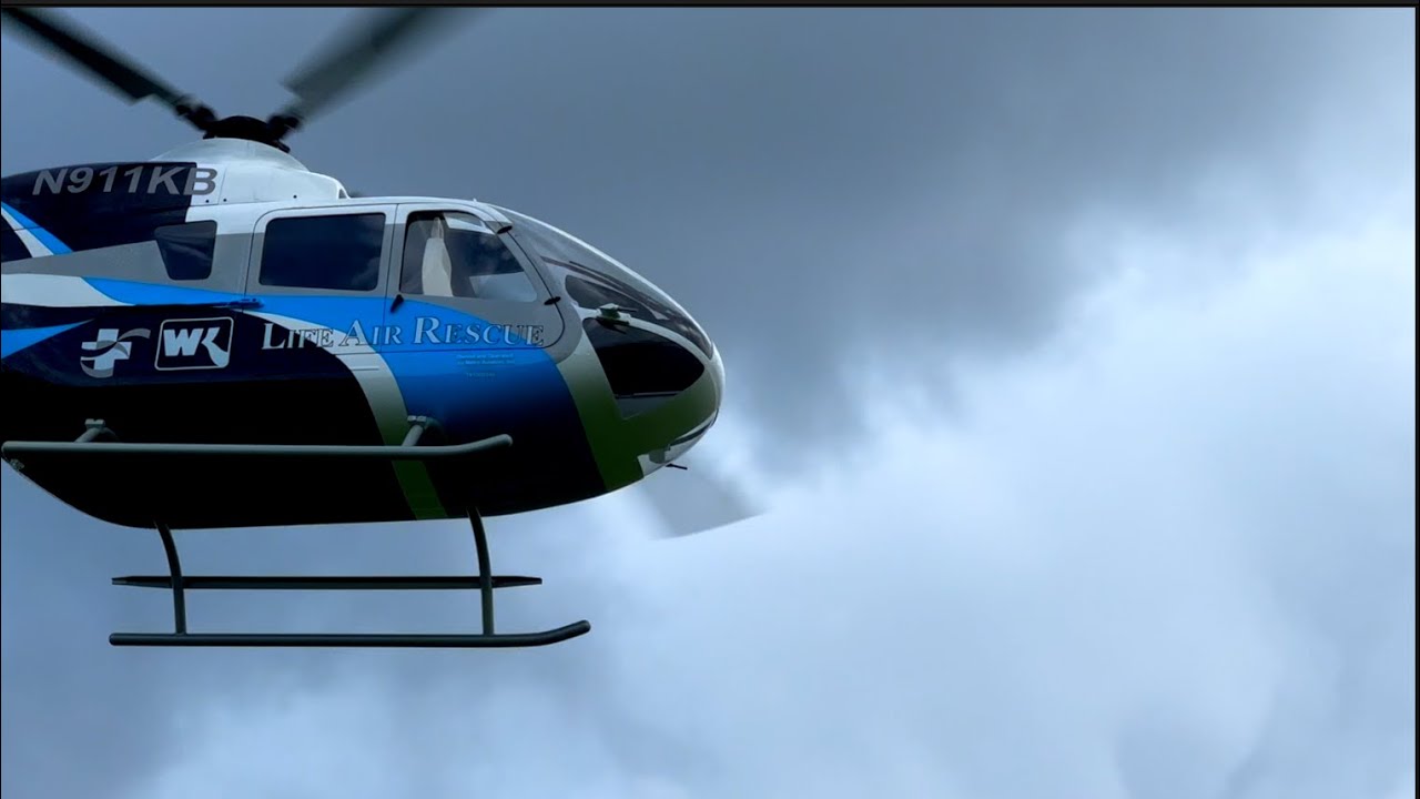 🚁 My First Scale 800 Heli and my first  flight with  EC-135 Life Air Rescue by Roban-Don't crash it!
