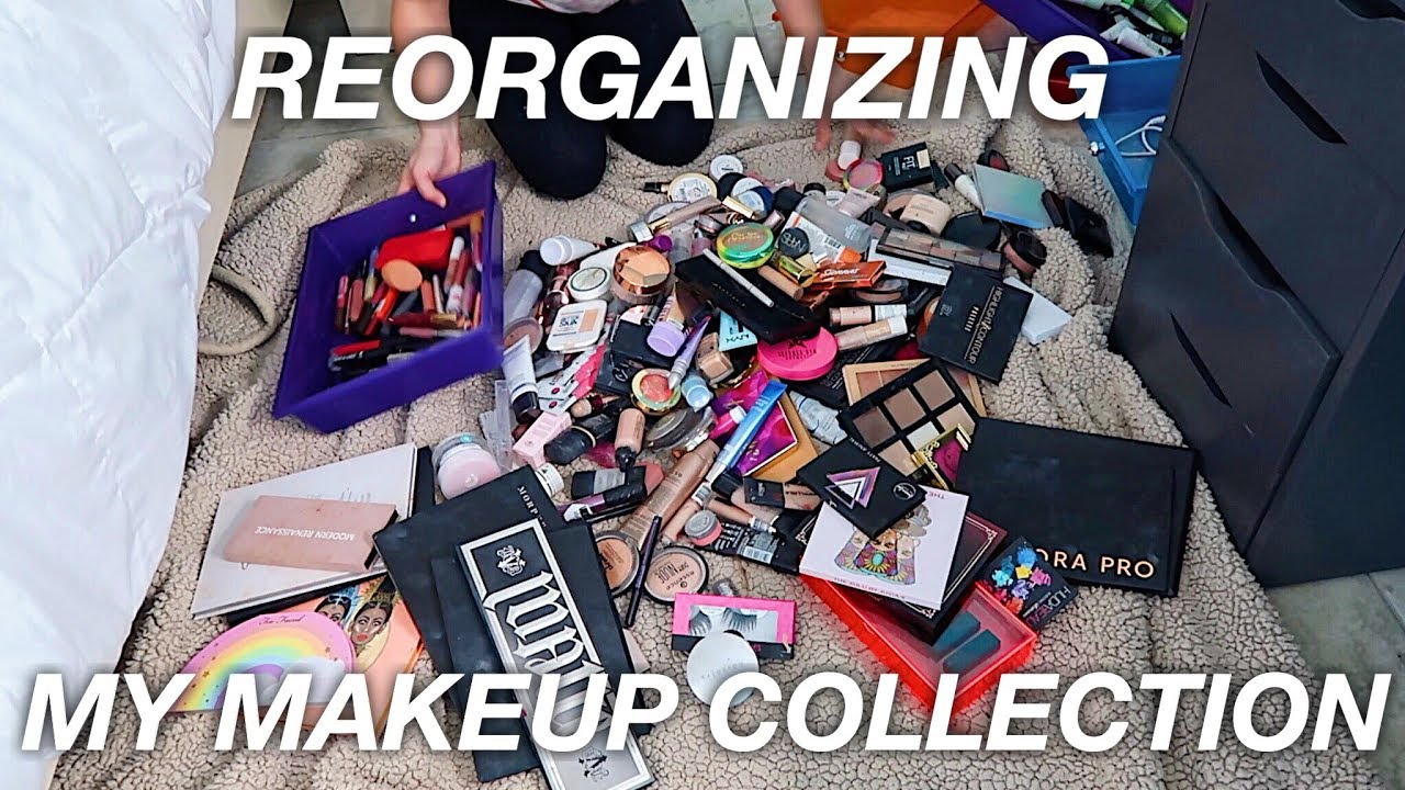 REORGANIZING MY MAKEUP COLLECTION 2018!