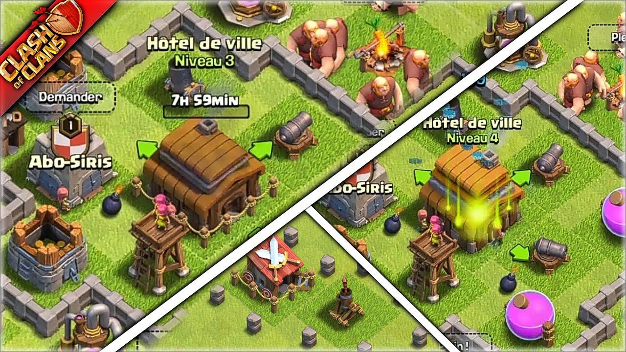 DE 0 &Agrave; MAX ! ON PASSE HDV 4  ( Clash Of Clans FR )