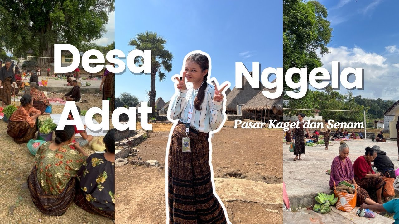 Pasar Kaget di Desa Adat Nggela & Senam Pagi Seru Bersama Anak SD