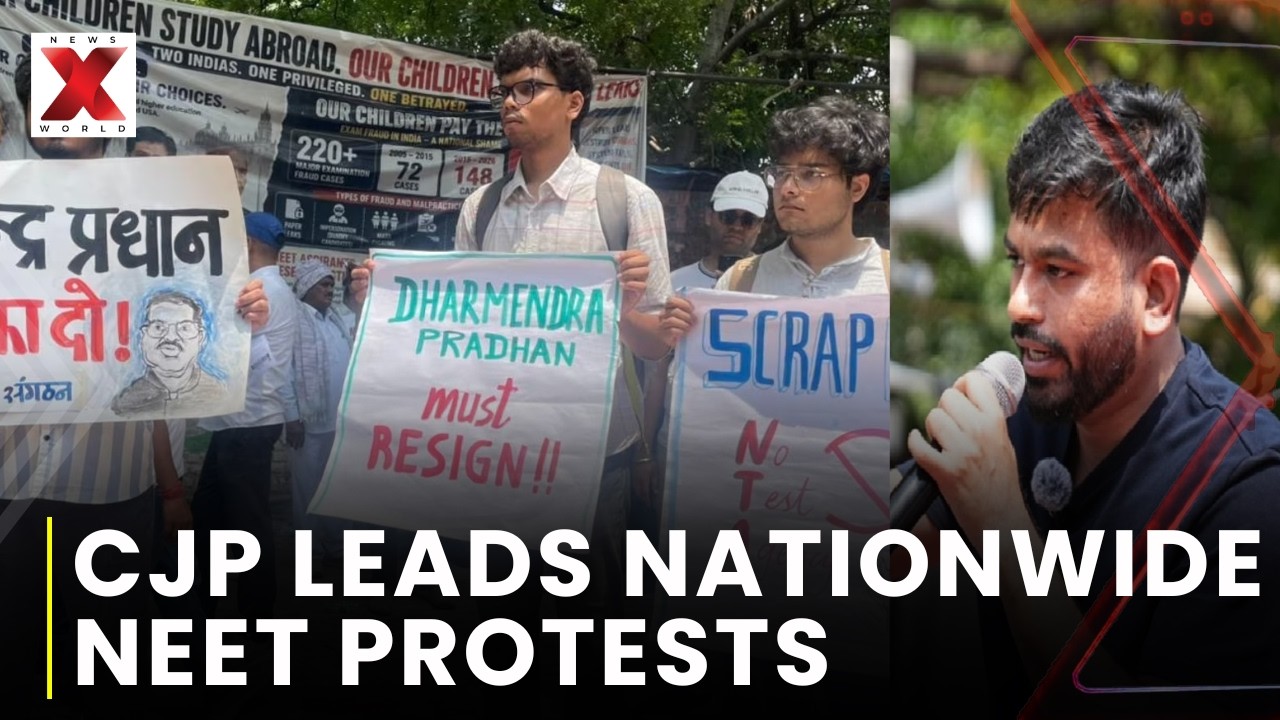 CJP Leads Nationwide Protests Over NEET-UG Leak Crisis | NewsX World