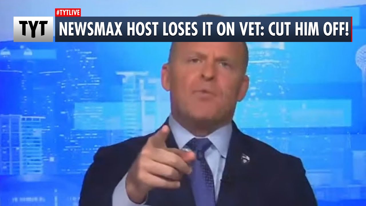 Trump Bootlicker at Newsmax LOSES It on a Veteran