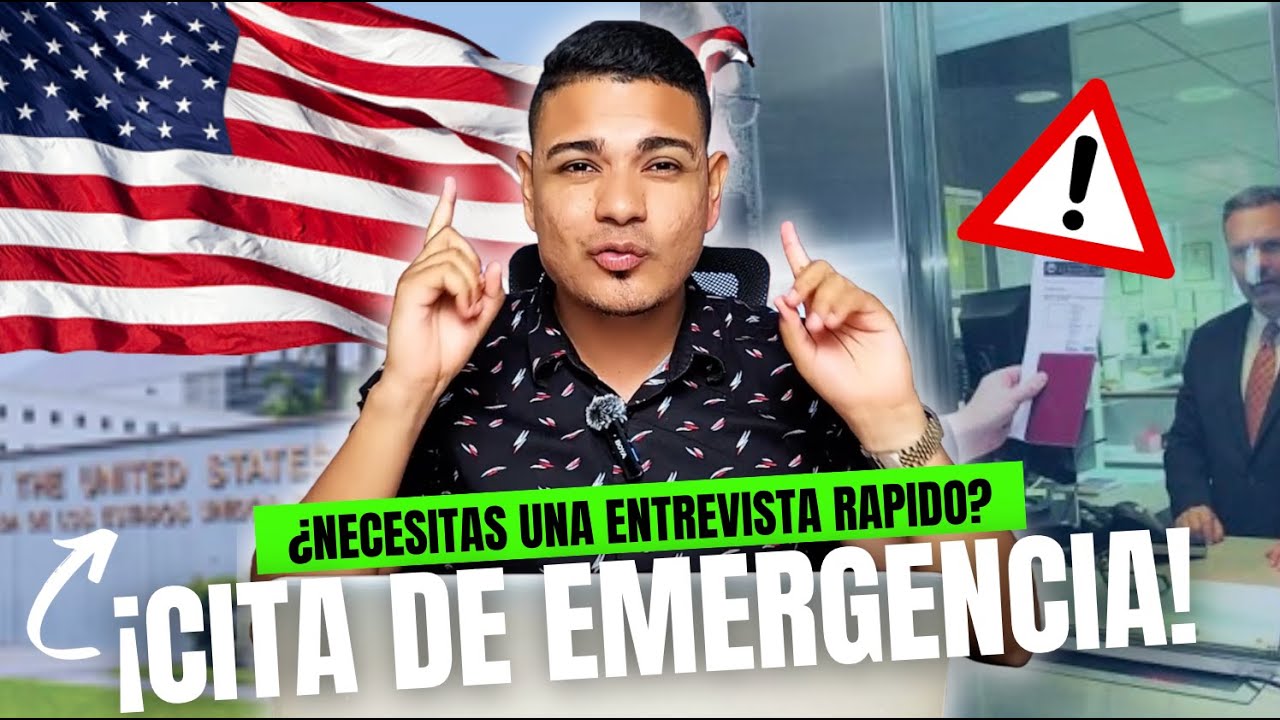 Esto es lo que DEBES SABER para pedir una CITA de EMERGENCIA - VISA 🇺🇸 2024