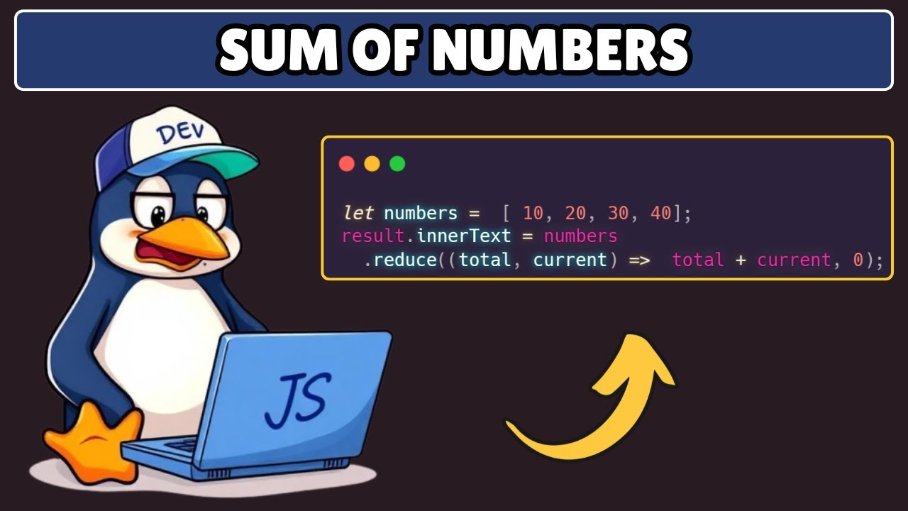 How to Find the Sum of Numbers in an Array in Javascript