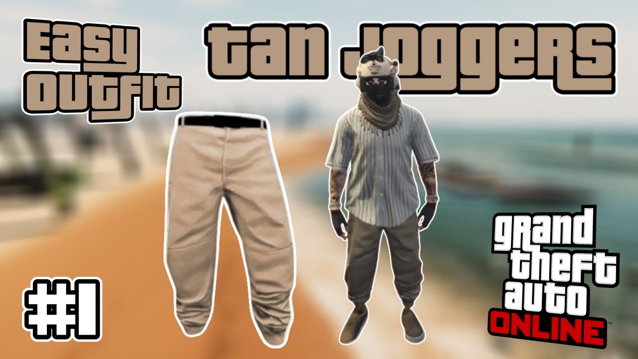 Easy male tan joggers outfits for GTA Online #1