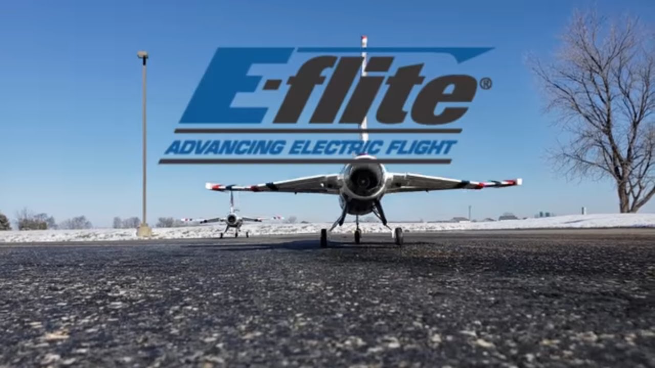 E-flite F-16 Thunderbirds 70mm EDF Flight Talk - Fun in the cold!
