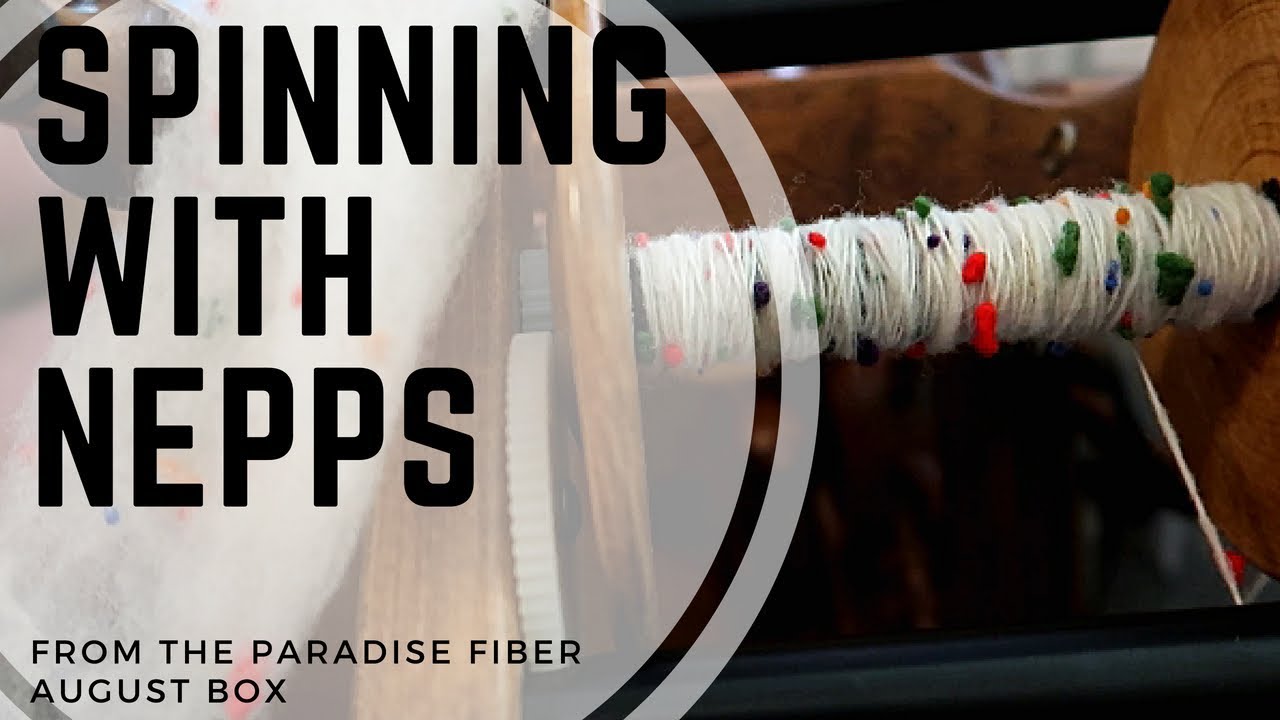 Spinning Wool Nepps  Experiment - Added with Ashford Drumcarder