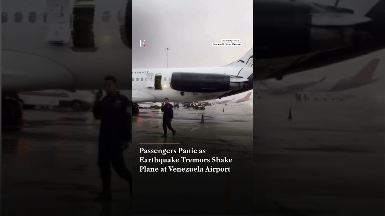 Passengers Panic as Earthquake Tremors Shake Plane at Venezuela Airport | N18G