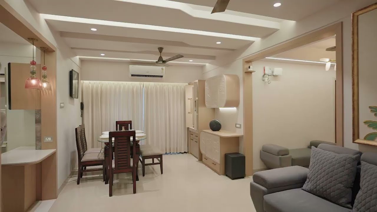 Complete 3 BHK Interior Design | Space-Saving , Smart Interiors & Aesthetic Solutions