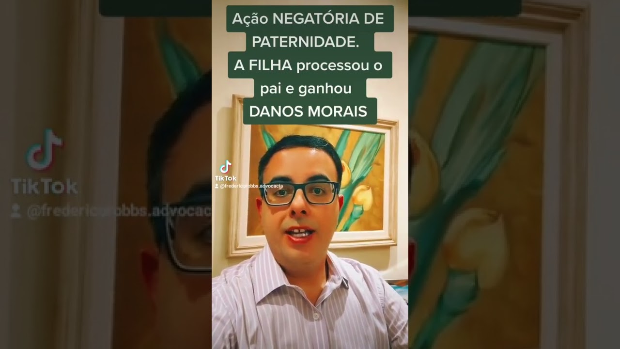 NEGAT&Oacute;RIA de paternidade e DANOS MORAIS