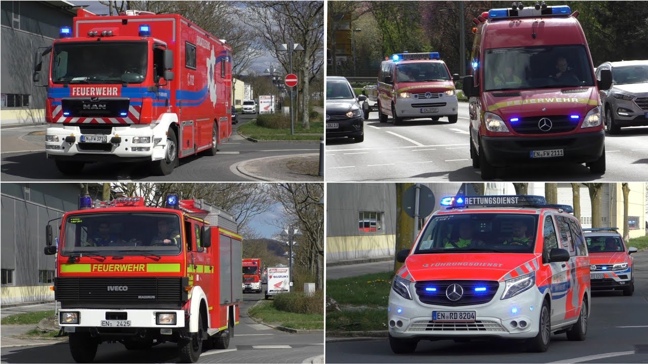 [GROßEINSATZ AUF DER RUHR | MANV] Einsatzfahrten zu Wasserrettung in Hattingen