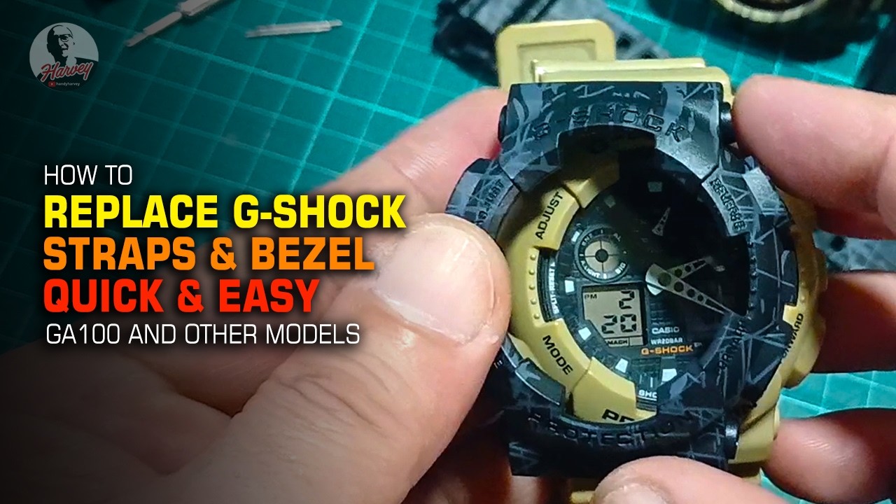 Замена ремешка и безеля G-SHOCK | Пошаговая инструкция #handyharvey #casiogshockwatch