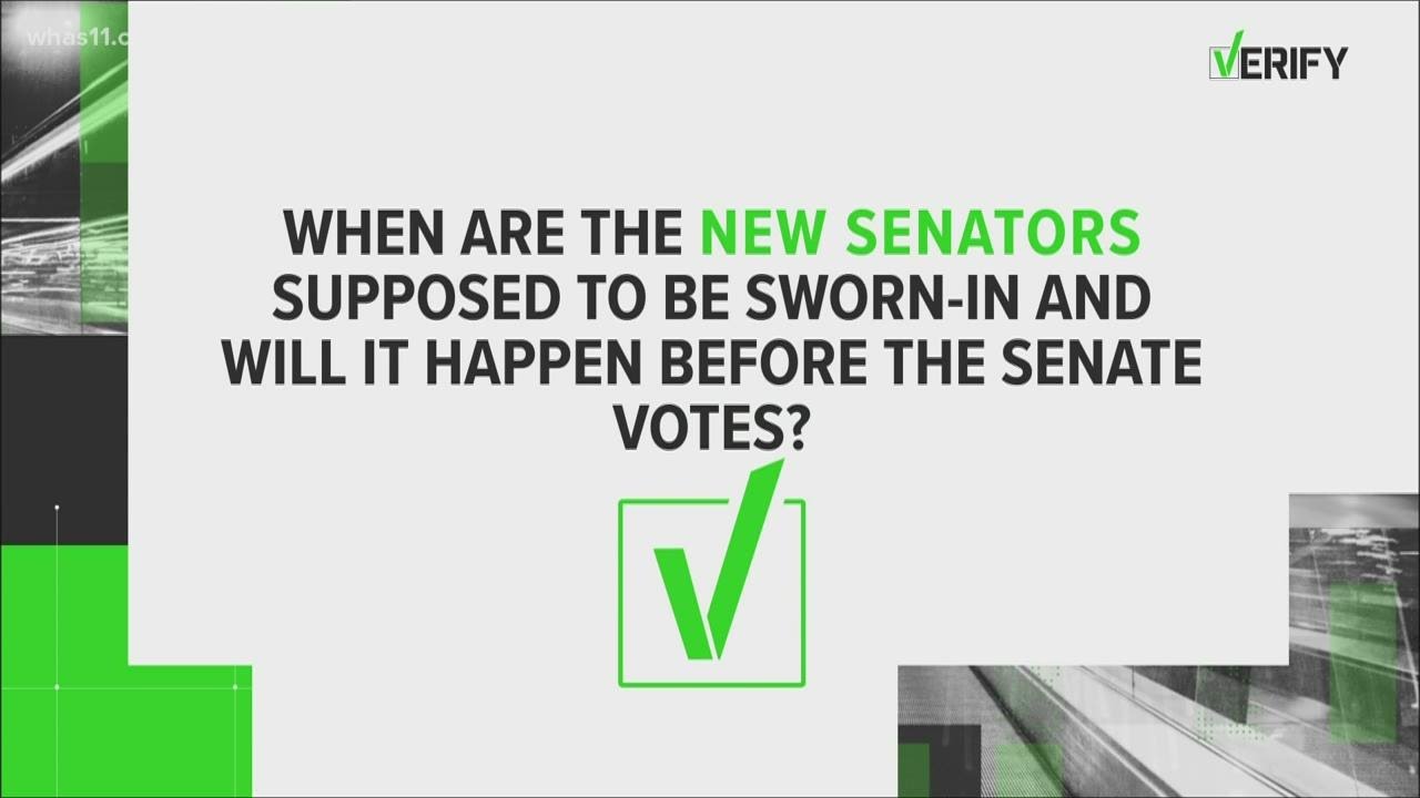VERIFY: Will Georgia's senators be sworn in before President Trump's impeachment trial?