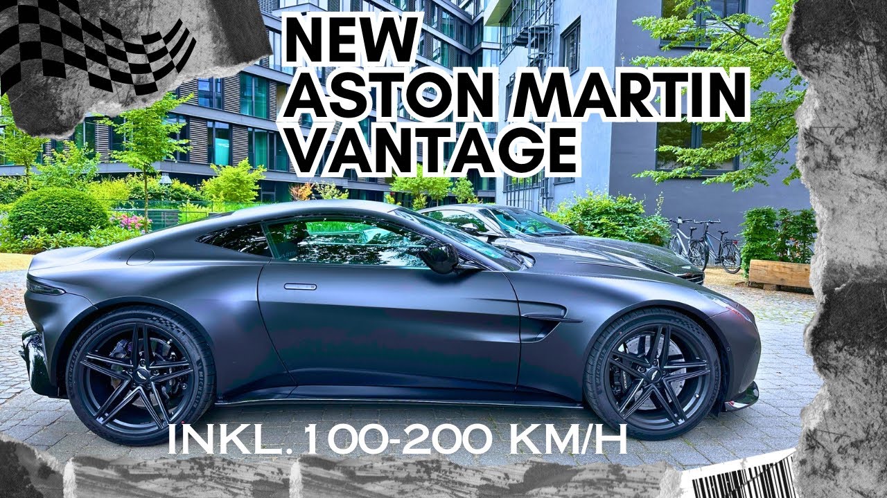 665 PS! Ich fahre den NEUEN Aston Martin Vantage V8 4.0 Biturbo - inkl. 100-200 km/h Messung 🚀🚀🚀