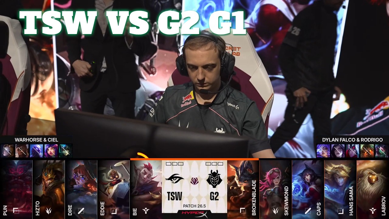 TSW vs G2 Game 1 | First Stand 2026 Group Stage Day 1 | Team Secret Whales vs G2 Esports G1