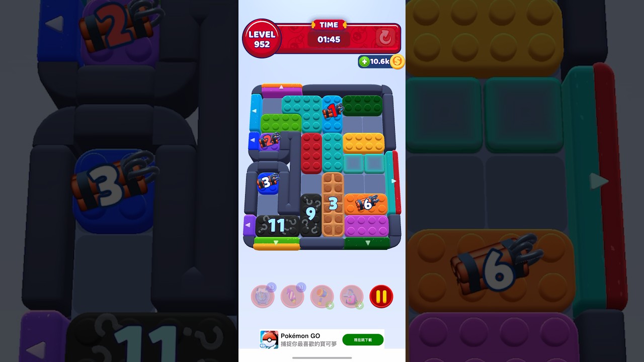 Color Block Jam Level 952 solution #games #gaming #colorblockjam #colorblockjamgame