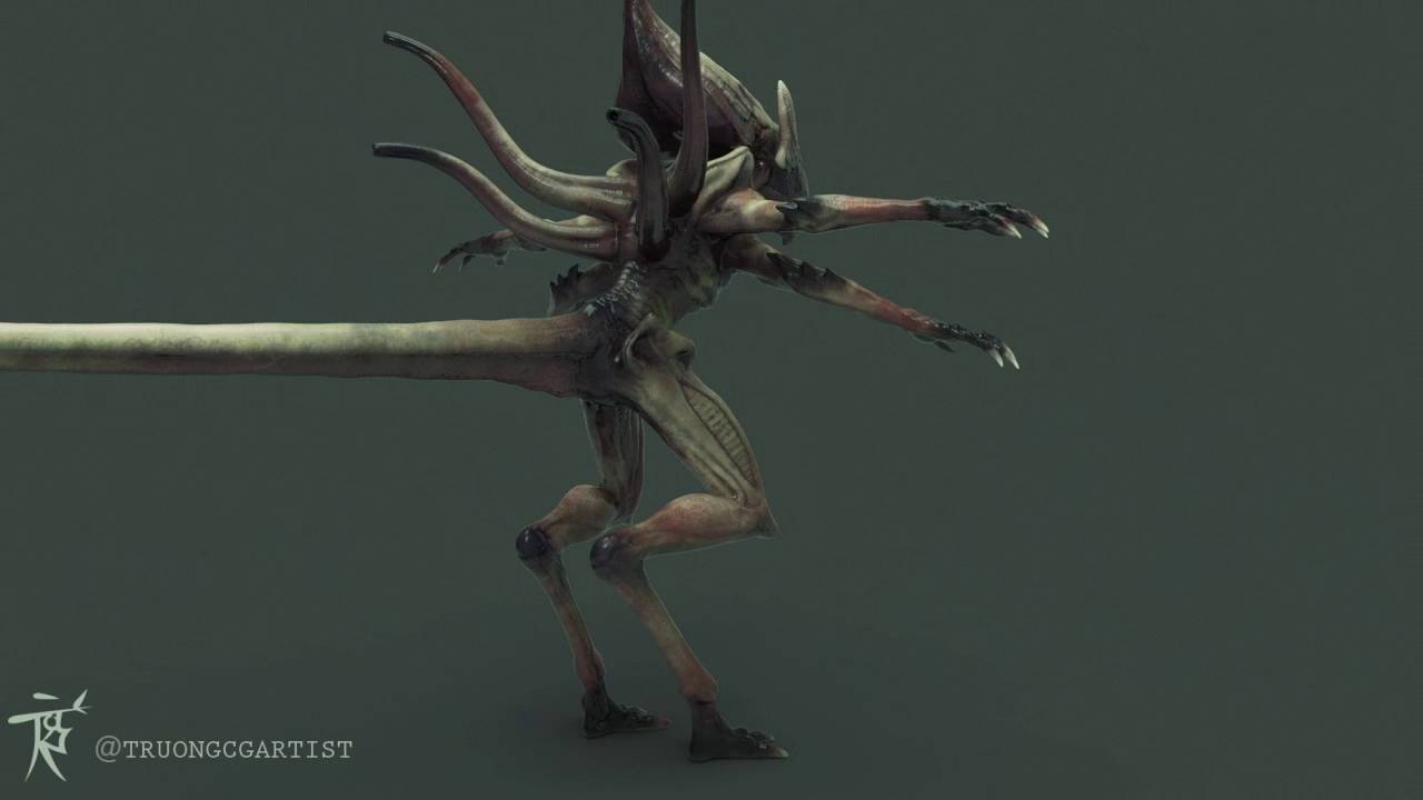 Alien turntable render