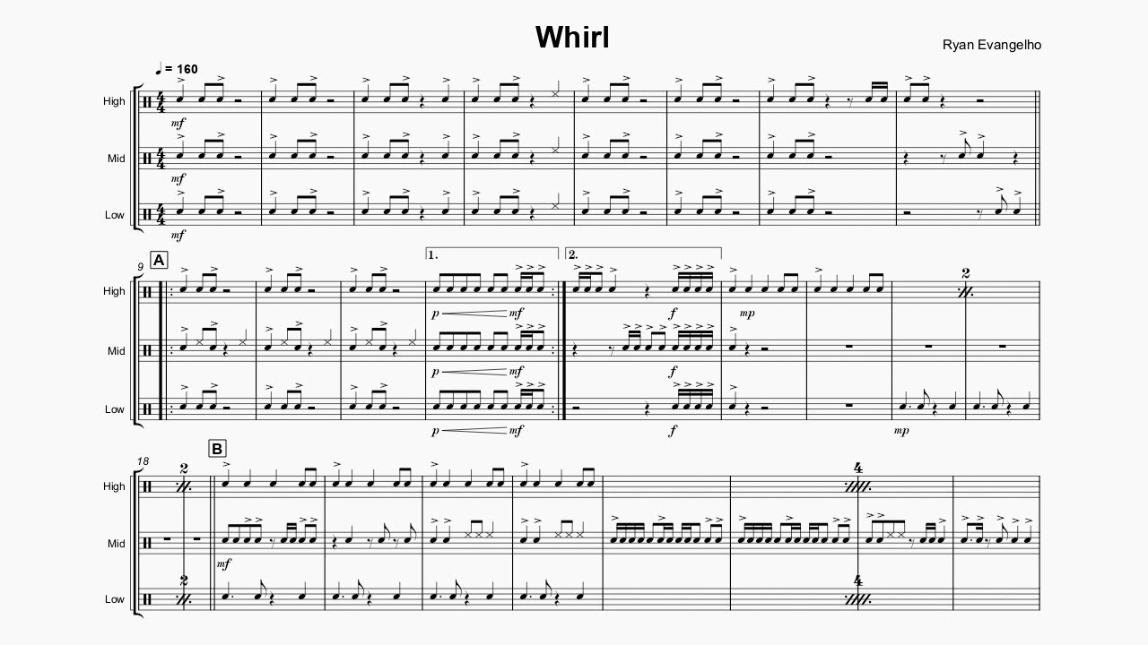 Whirl for Percussion Ensemble