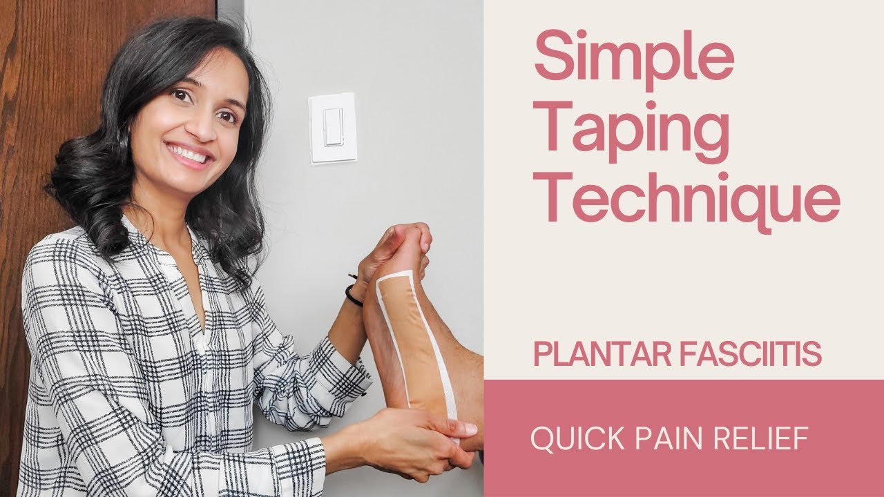 How to apply Taping for Plantar Fasciitis / Foot pain