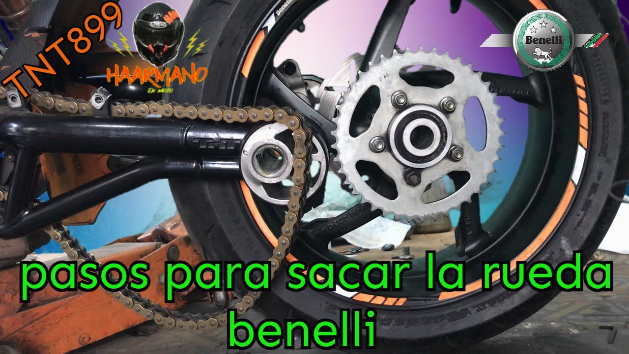 КАК СНЯТЬ ЗАДНЕЕ КОЛЕСО С МОТОЦИКЛА BENELLI TNT И TRK