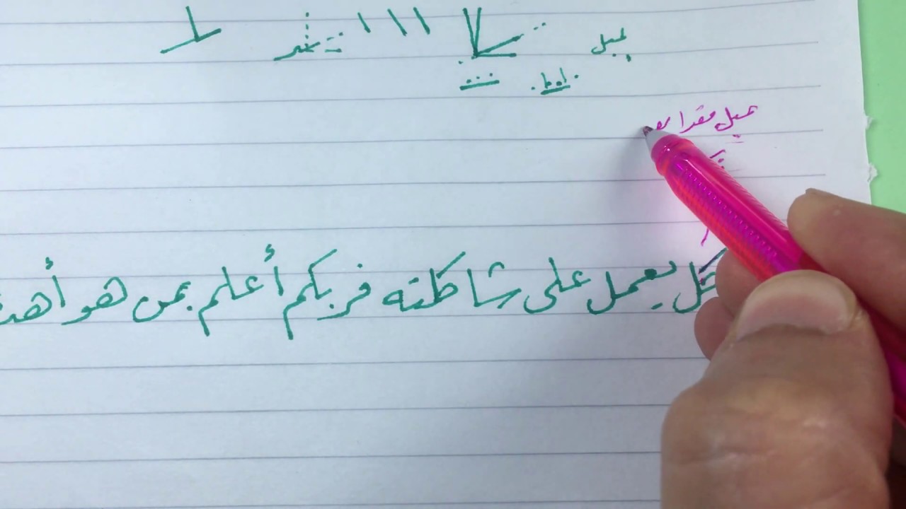 حسن خطك بالرقعة .. تدريبات ( الحلقة الأولى )
