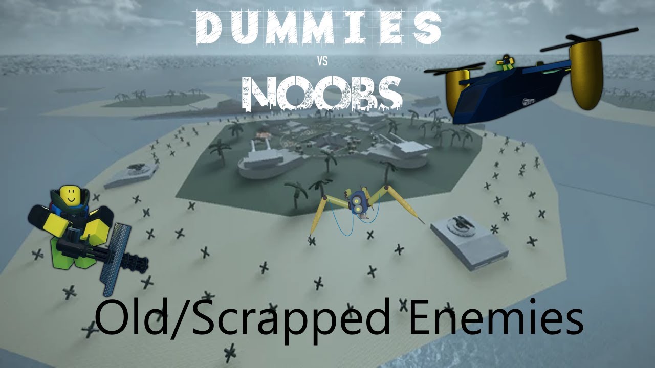Roblox Dummies vs Noobs Old/Scrapped Enemies Showcase