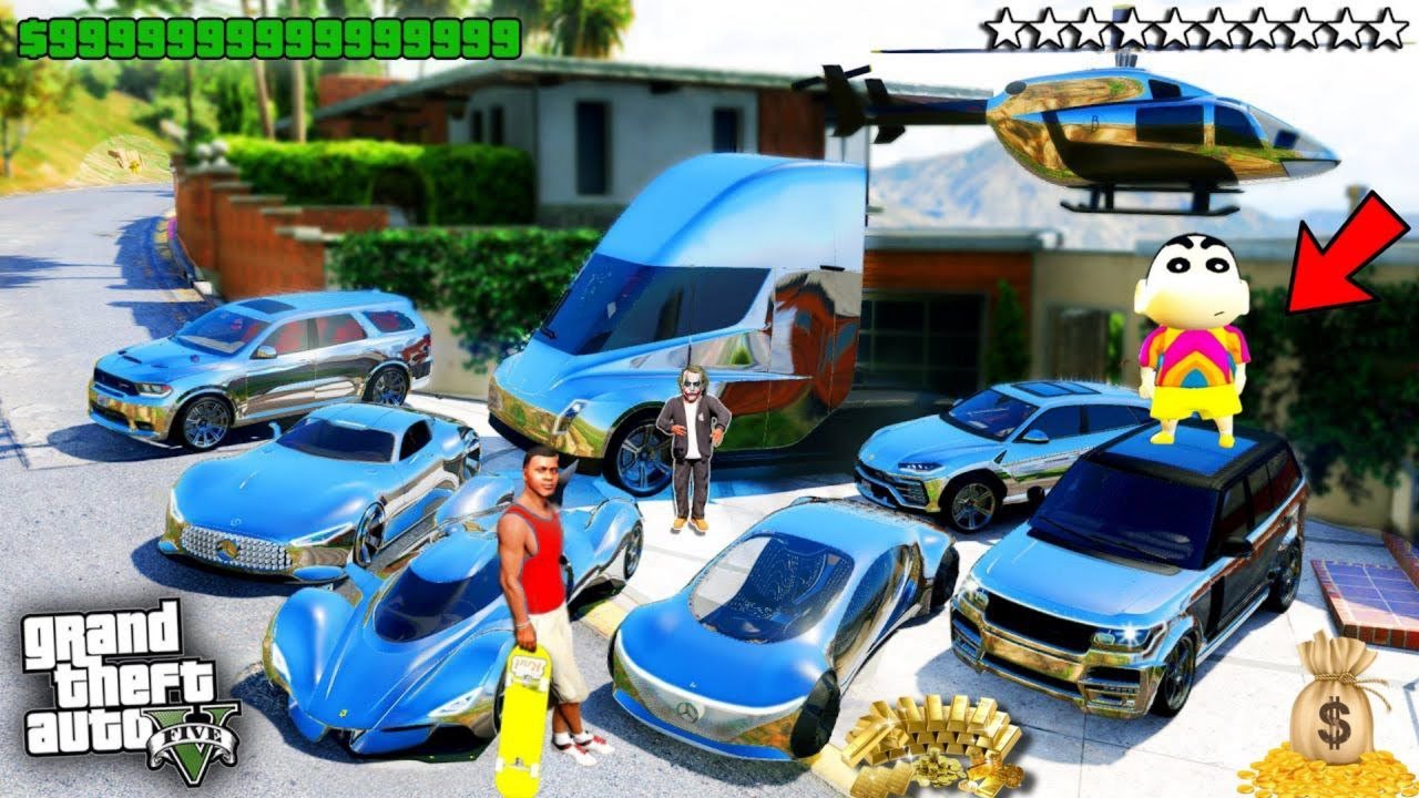 FRANKLIN TOUCH ANYTHING BECOME GOLD || EVERYTHING IS FREE IN GTA 5