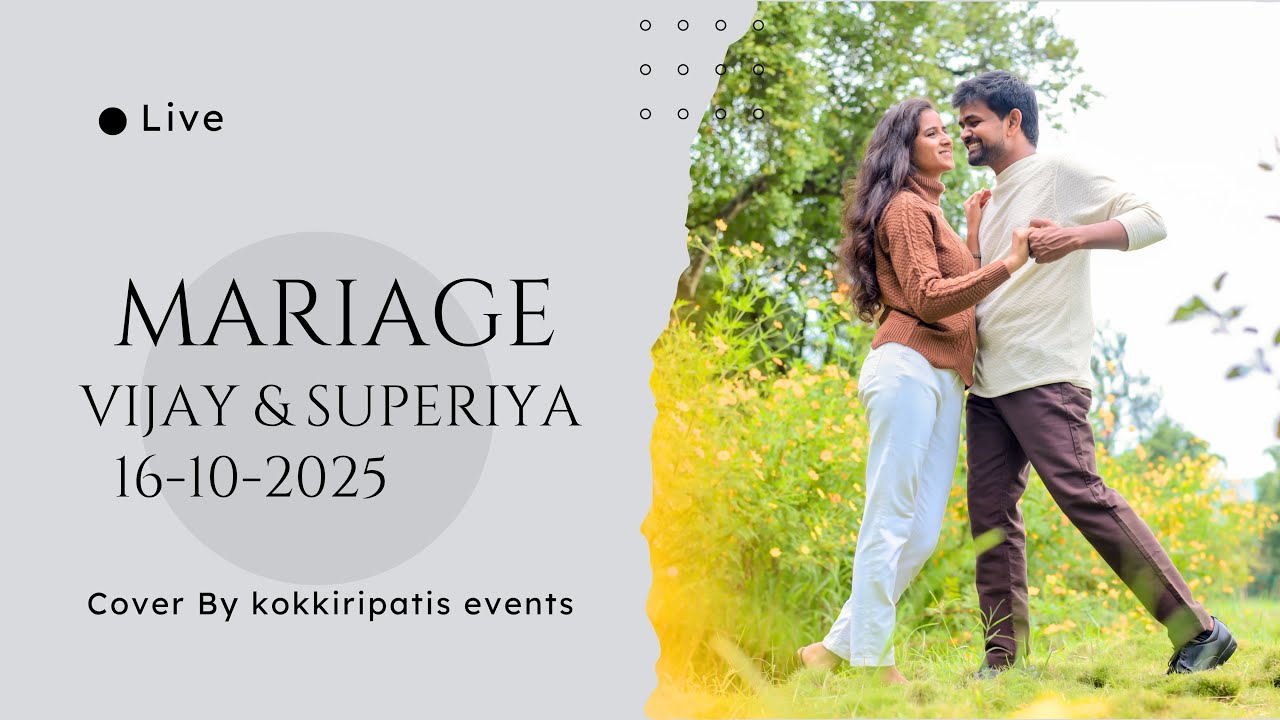 vijay&supriya wedding live ,chitrada.2025,kokkiripatsevents