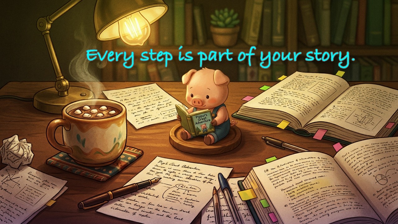 Every step is part of your story. 🎹 Aesthetic Night Study & Calm Piano with Pippin