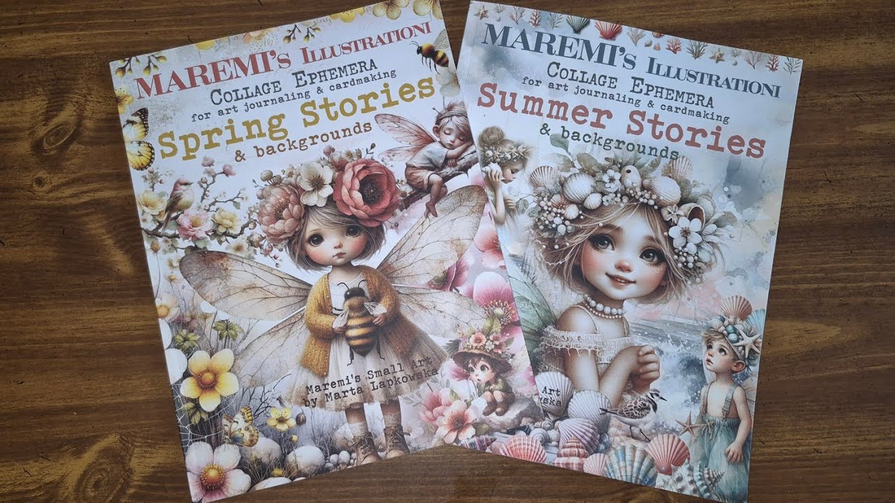 Collage Book Flip-throughs #2 - Journal & Card Ephemera - Maremi's Summer & Spring Stories - Part 2